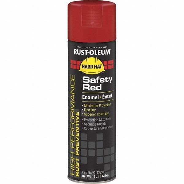 RUST-OLEUM Rust-oleum V2163838 Enamel Spray Paint Safety Red 15 Oz