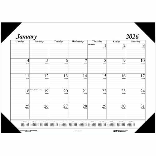 HOUSE OF DOOLITTLE House of Doolittle HOD124 Monthly Desk Pad 22x17
