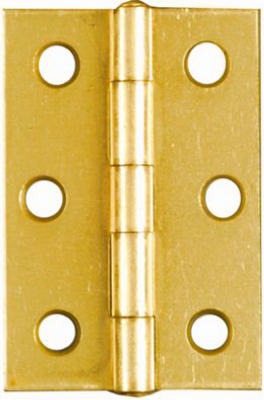 NATIONAL HARDWARE National Mfg N146-290 2.5 in Light Narrow Hinge Dull Brass 2 Pack