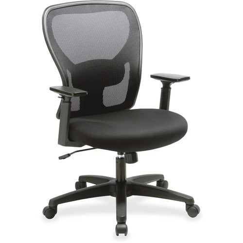 LORELL Lorell LLR83307 Mid-back Task Chair Mesh Back 250 Lb