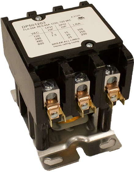 SUPCO Supco DP501203 Contactor 50A 120V 3 Pole