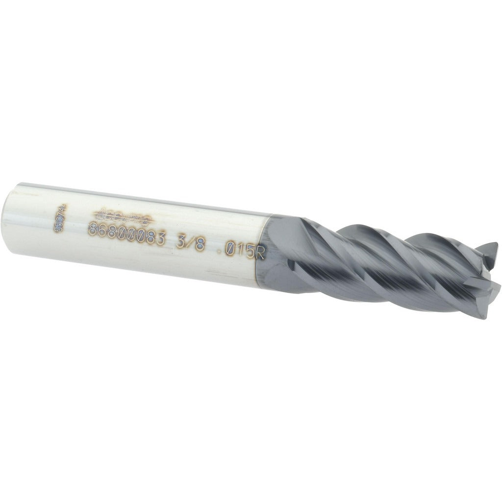 ACCUPRO Accupro 12182550 Corner Radius End Mill 3/8 in 4 Flute Altin