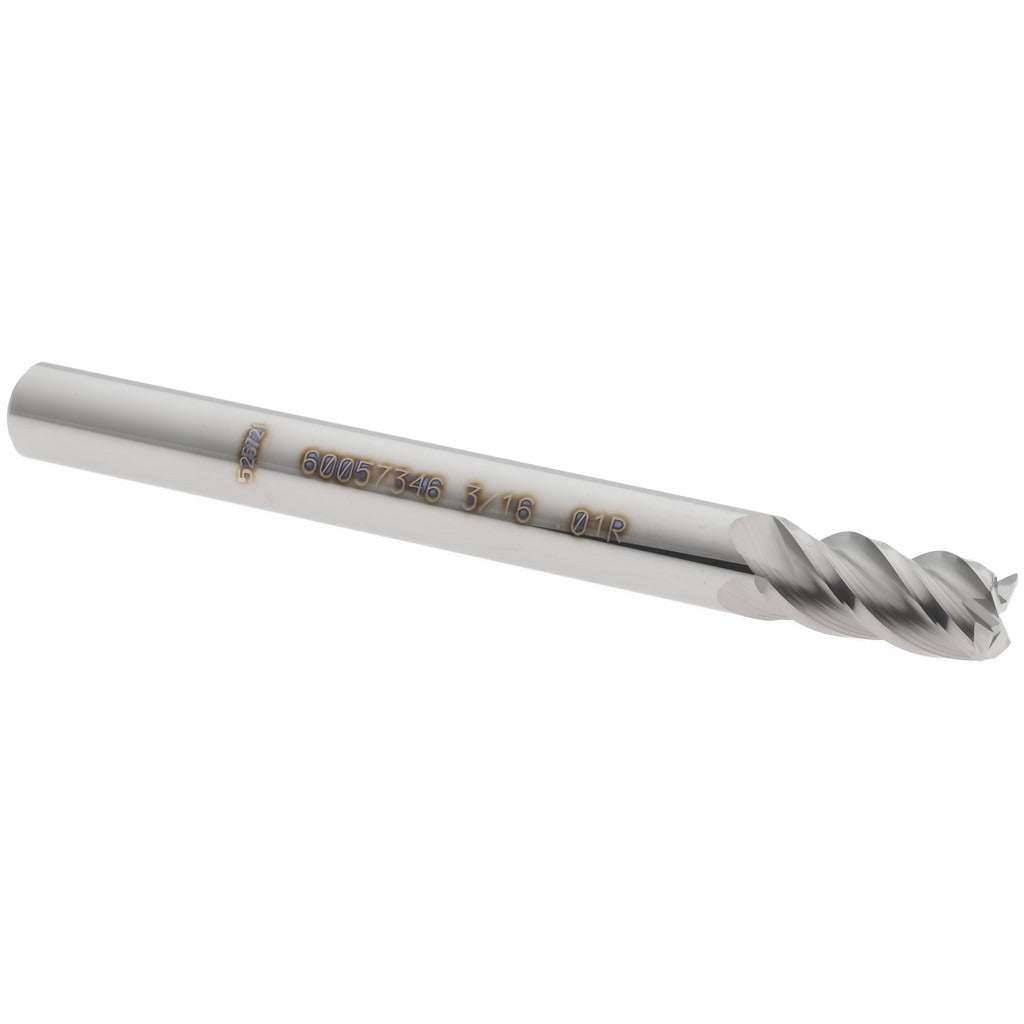 ACCUPRO Accupro 12182755 Corner Radius End Mill 3/16 in 4 Flute