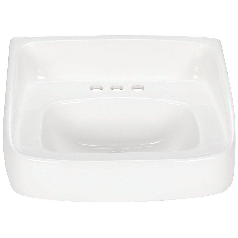 ZURN Zurn Z5364 20x18 Wall-Mount High-Back Sink/Lavatory 4 Centers