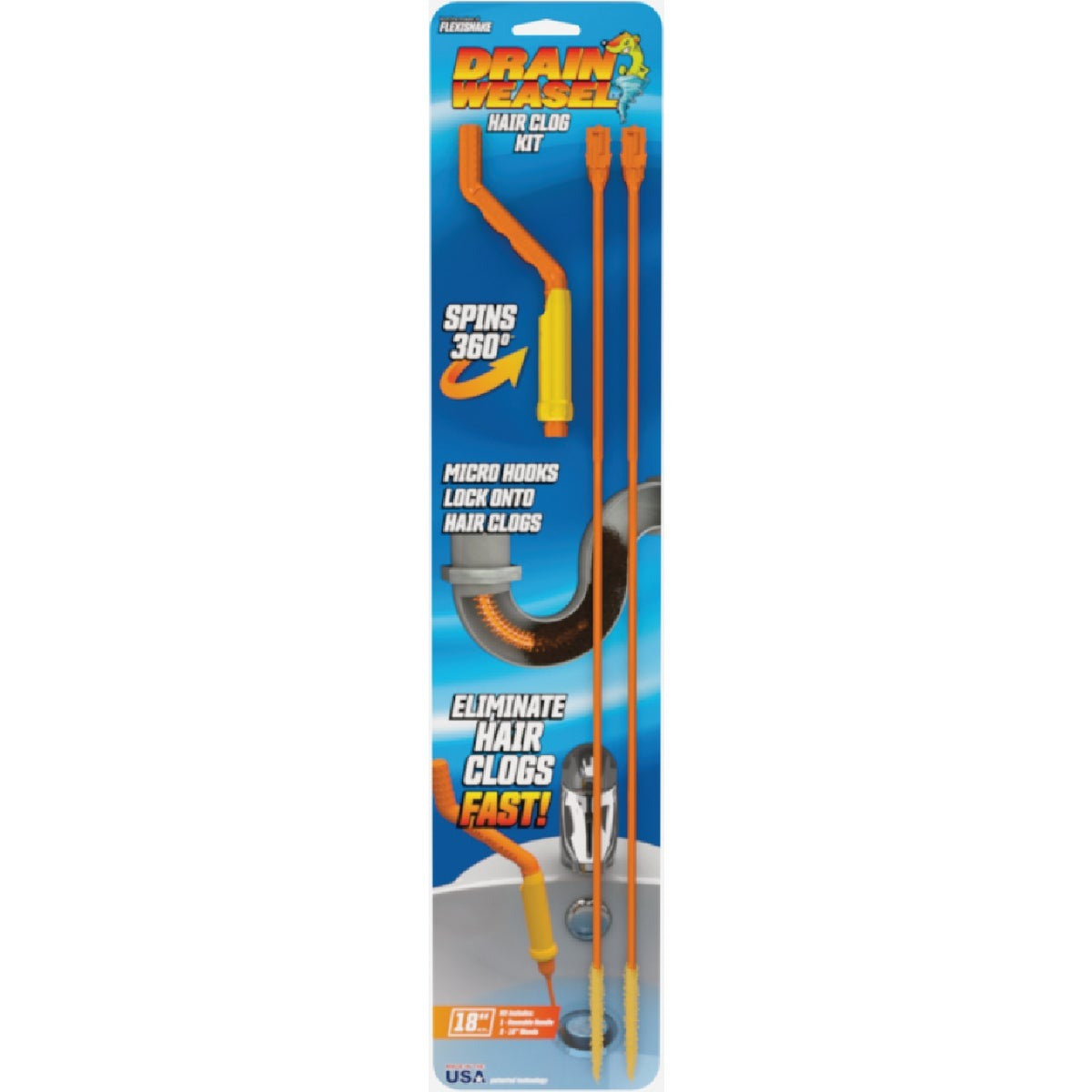 FLEXISNAKE Bsc Preferred DWPSK2 Drain Weasel Starter Kit