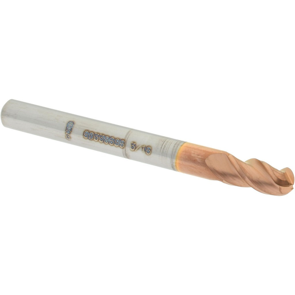 ACCUPRO Accupro 12184419 Ball End Mill 3/16 in 3 Flute Solid Carbide