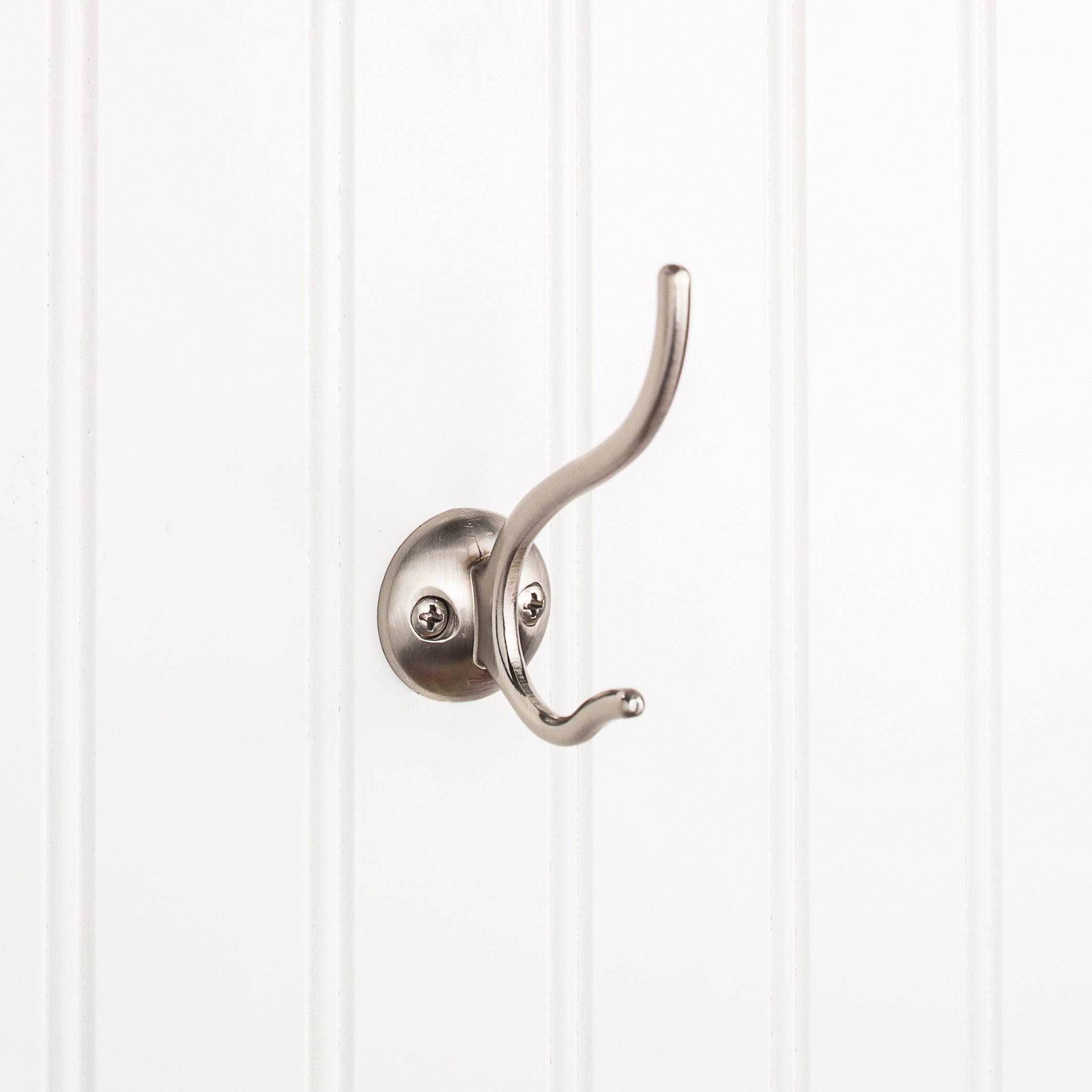 ELEMENTS Elements YD30-381SN Satin Nickel Double Prong Wall Hook