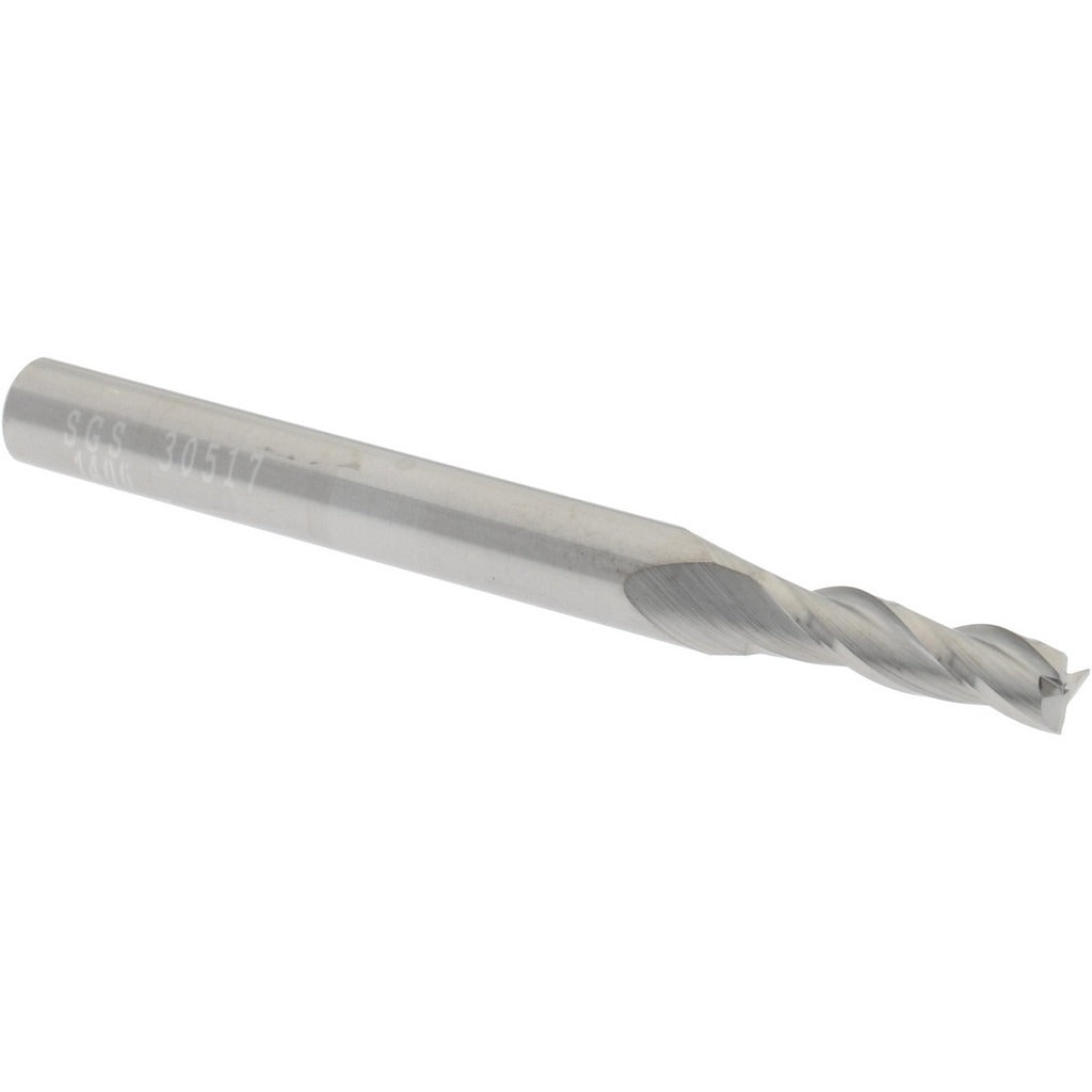 KYOCERA SGS PRECISION TOOLS Sgs 30517 Square End Mill 9/64 in 3 Flute Solid Carbide