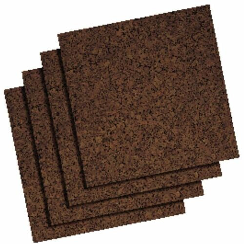 QUARTET Quartet QRT101Q Dark Cork Self-stick Bulletin Board Panels
