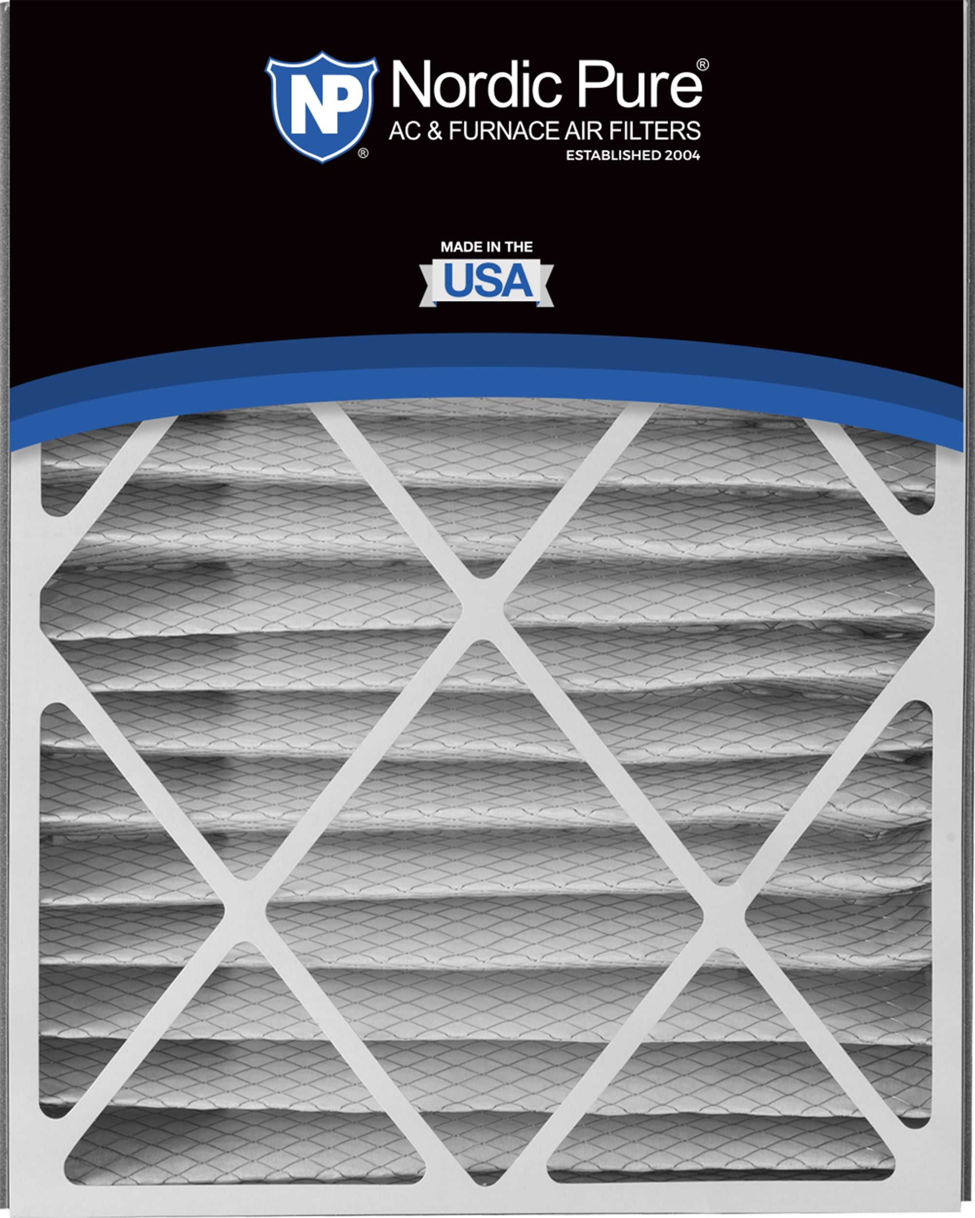 NORDIC PURE Nordic Pure 20x25x5ABM8-4 Merv 8 Air Filter 4 Pack