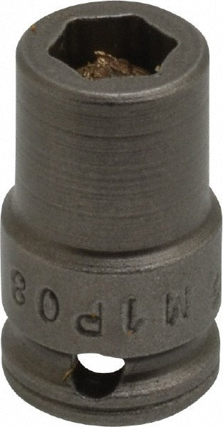 APEX Apex M1P08 Impact Socket 1/4 in Drive 1/4 in Hex 6-point