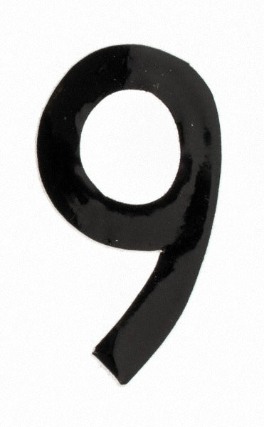 STRANCO Stranco DBV-1-9-10 Vinyl Number Label 9 1 in High