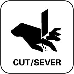 ACCUFORMNMC Accuformnmc S65P Cut Sever Safety Sign 7 Inch Vinyl