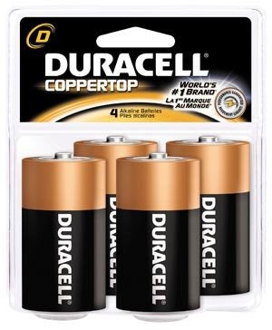 DURACELL Duracell MN1300R4Z Standard D Alkaline Battery 1.5V (4-Pack)