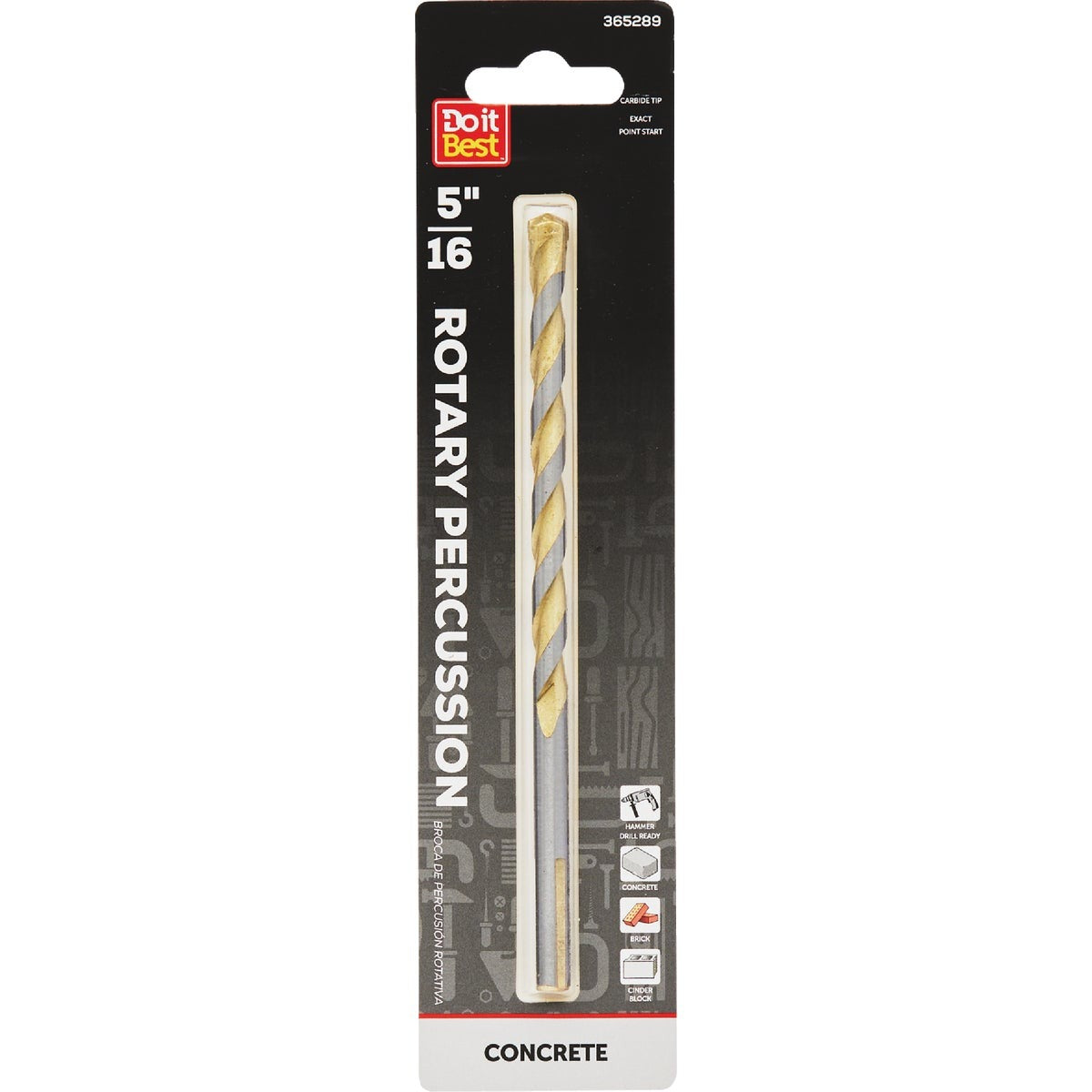 BSC PREFERRED Bsc Preferred QJDIB-MB-021 Masonry Drill Bit 5/16 in