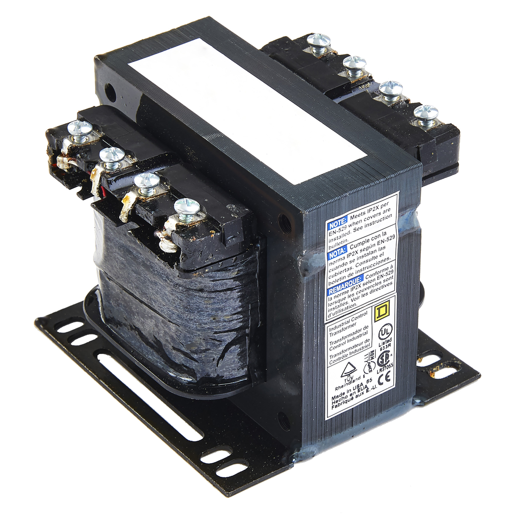 Square D 9070T50D12 Control Transformer 50 VA (1 Phase - 240/480V Primary - 240V Secondary)