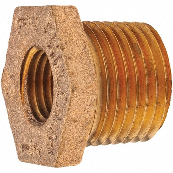 MERIT BRASS Merit Brass X114-0804 Brass Pipe Bushing 1/2x1/4 Mnpt Fnpt