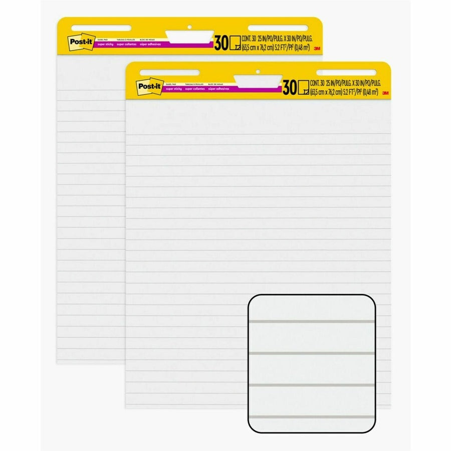 3M 3M MMM561WLVAD2PK Post-it Super Sticky Easel Pad 25 x 30 (2 / Carton) 561WLVAD2PK