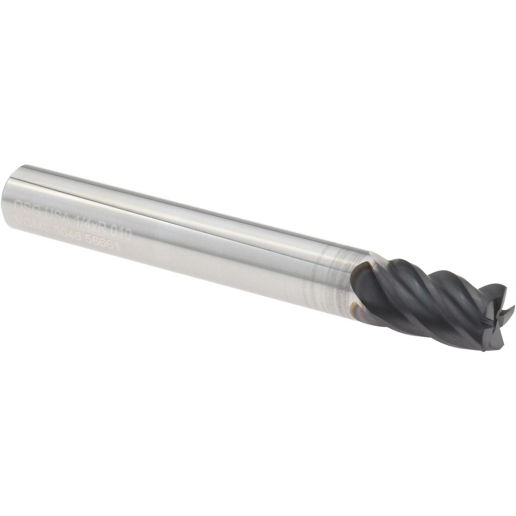 OSG Osg VGM5-0046 Corner Radius End Mill 1/4 in 5 Flute Carbide