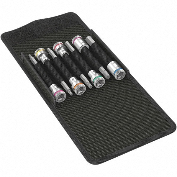 WERA Wera 05003181001 Hex Bit Socket Set 3/8 Drive 4-10mm 7pc