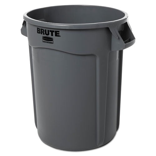 RUBBERMAID Rubbermaid RCP263200GY Brute Vented Round Container 32-Gallon