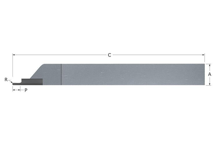 MICRO 100 Micro 100 GS-040002 Brazed grooving tool 0.375 in shank 3 in OAL (EA)