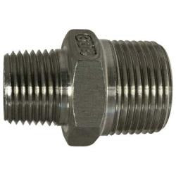 MIDLAND INDUSTRIES Midland Industries 62744 Reducing Hex Nipple 1/2 Mpt X 1/4 Mpt Ss