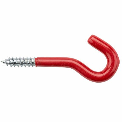 NATIONAL HARDWARE National Mfg N188-006 Red Vinyl Coated Screw Hook 2 Pack