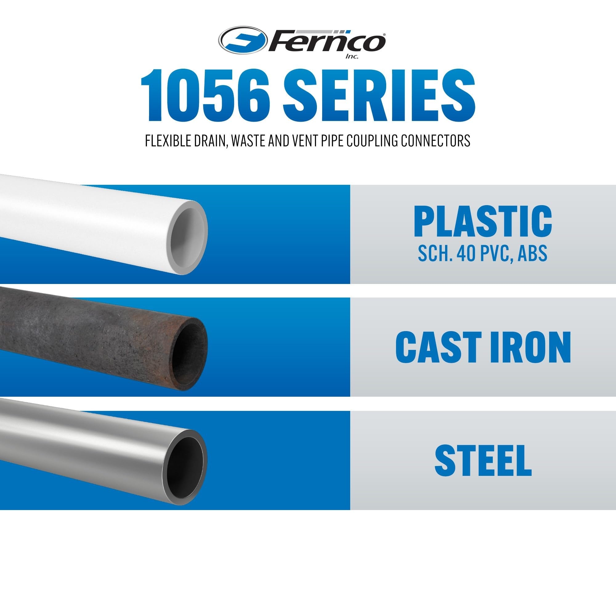 FERNCO Fernco 1056-150RC Shielded Pipe Coupling 1.5 Inch