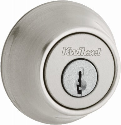 KWIKSET Assa Abloy 96600-874 Single Cylinder Deadbolt Satin Nickel