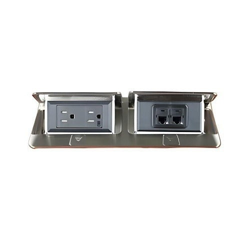 WIREMOLD Wiremold Legrand DQFP15ST-2A Feed-thru Plate 15A Duplex