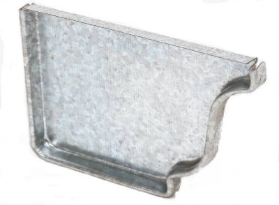 AMERIMAX Amerimax Home Products 29205 Left End Cap 5 Inch Galvanized