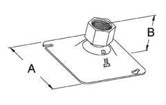 Steel Electric Products SWV-4S Swivel Fixture Hanger 3/4 Inch Zinc Plated Steel/Malleable Iron