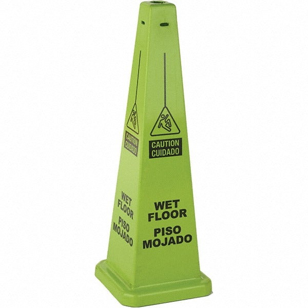 PRO-SAFE Pro-safe 03-600-09L Wet Floor Cone Sign 12x36 in Polypropylene