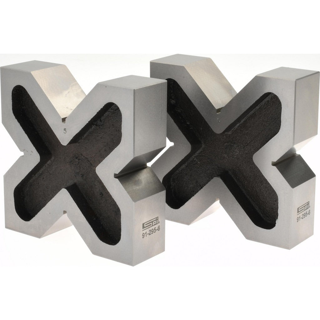 SPIROTHERM Spi 91-295-6 V-block 2-3/8 in 90 Degree Matched Pair