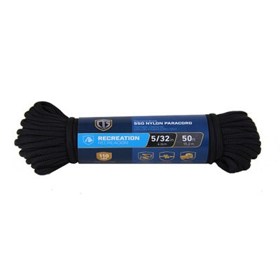 RICHELIEU Richelieu America Ltd. 642611 Paracord 550 Nylon Rope Black