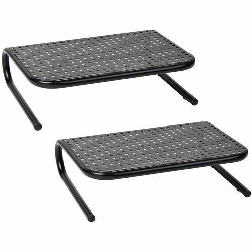 MIND READER Ems Mind Reader Llc EMS2METMONSTBLK Monitor Stand Pack of 2
