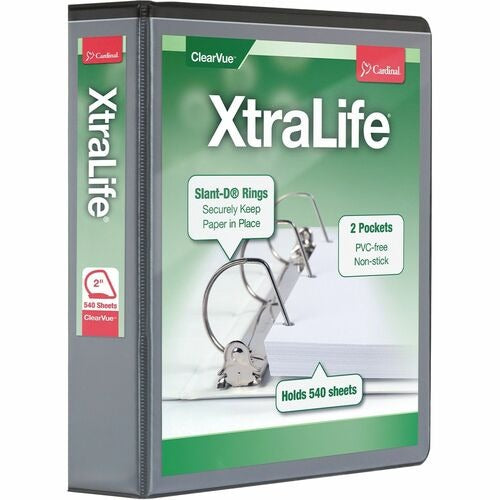 CARDINAL Cardinal CRD26321 2 Inch D-ring Binder Black X-life