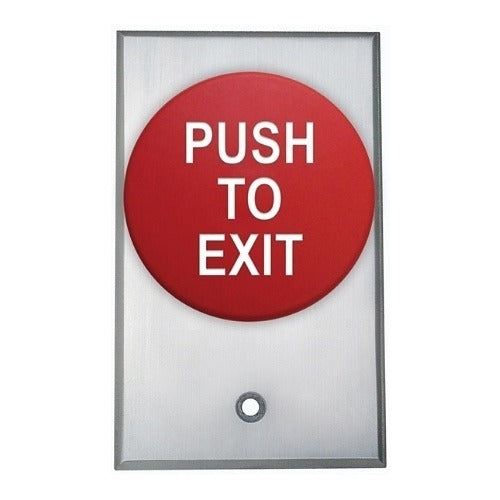 CAMDEN DOOR CONTROLS Camden CM-5085RPTE Red Pneumatic Mushroom Push Button