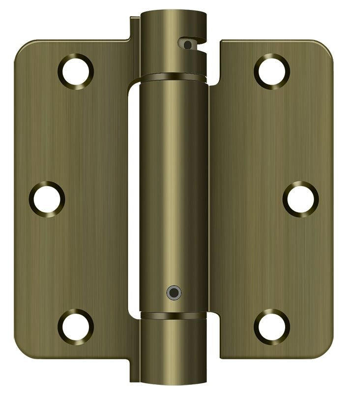 DELTANA Deltana DSH35R45 Spring Hinge 3.5x3.5 Antique Brass