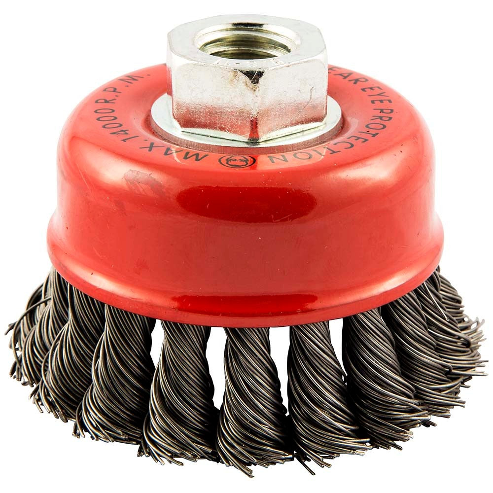 NORTON Norton 66252839033 Knotted Cup Brush 2-3/4 in Carbon Steel