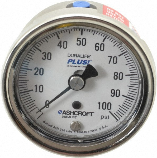 ASHCROFT Ashcroft 95424XLL Pressure Gauge 0-100 Psi 2.5 in Dial