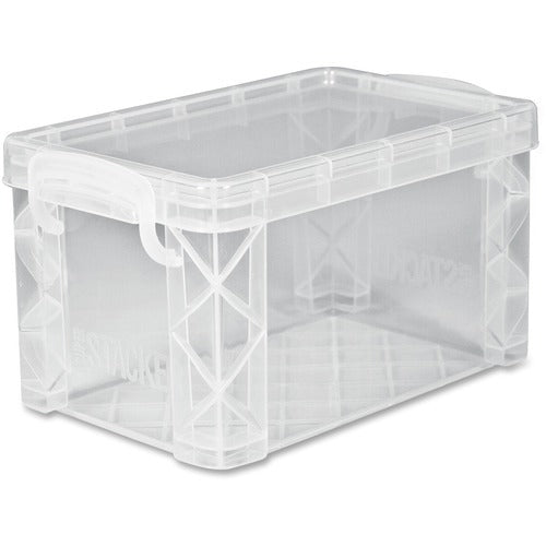 ADVANTUS Advantus Corp. AVT40307 Stackable Clear Plastic Box 3x5