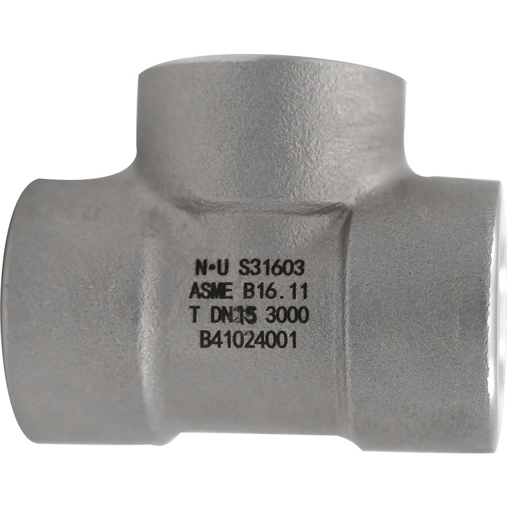 VALUE COLLECTION Value Collection Ldtfff 8-NPT-3000 Pipe Tee 1/4 in Ss