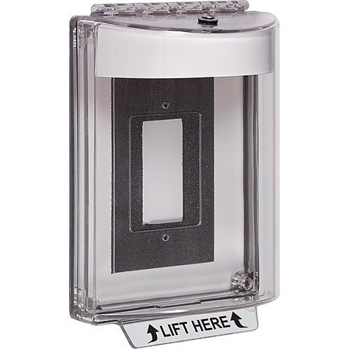 STI STI-13320NW Universal Pull Station Cover Flush Box White Horn