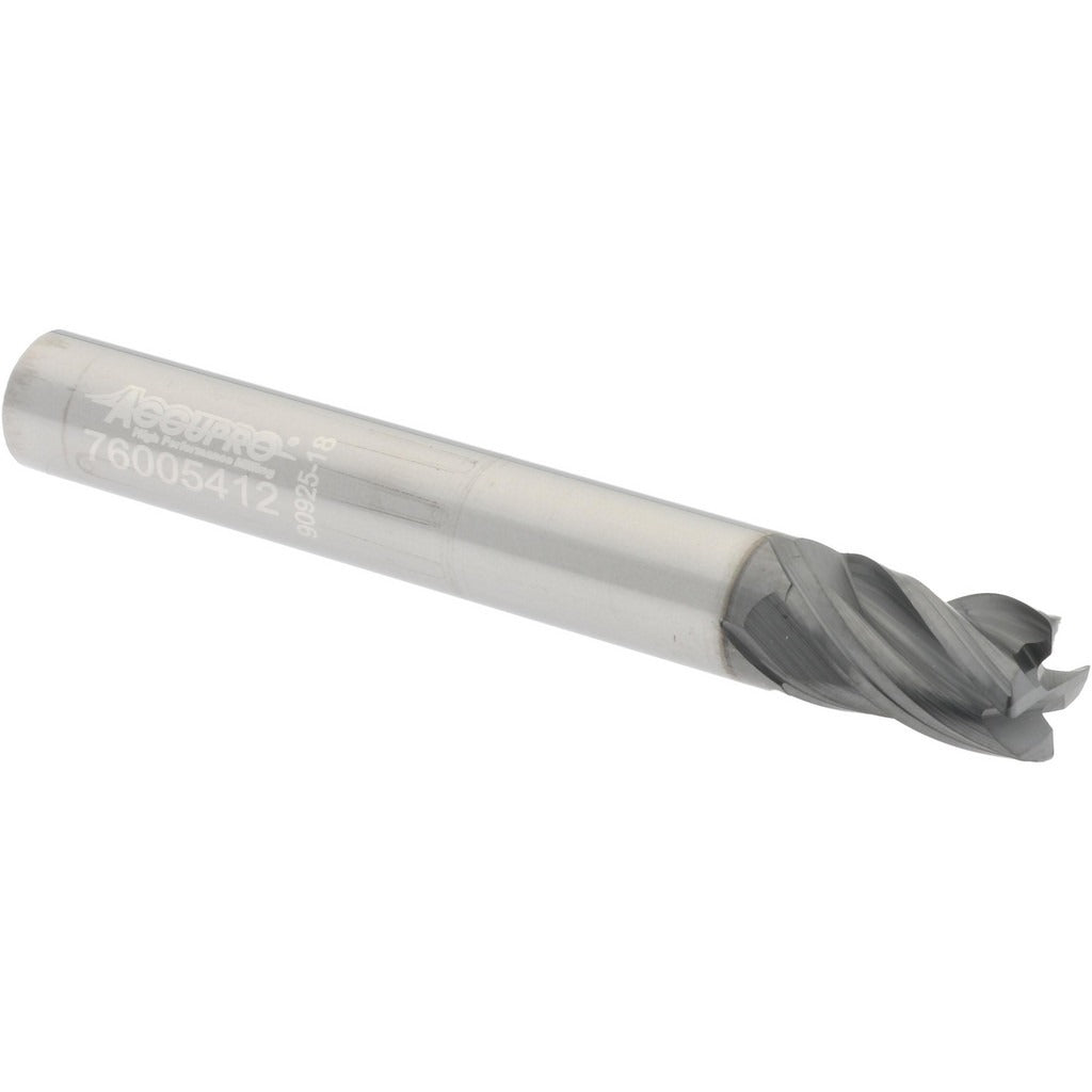 ACCUPRO Accupro 95168281 Corner Radius End Mill 1/4 in 4 Flute