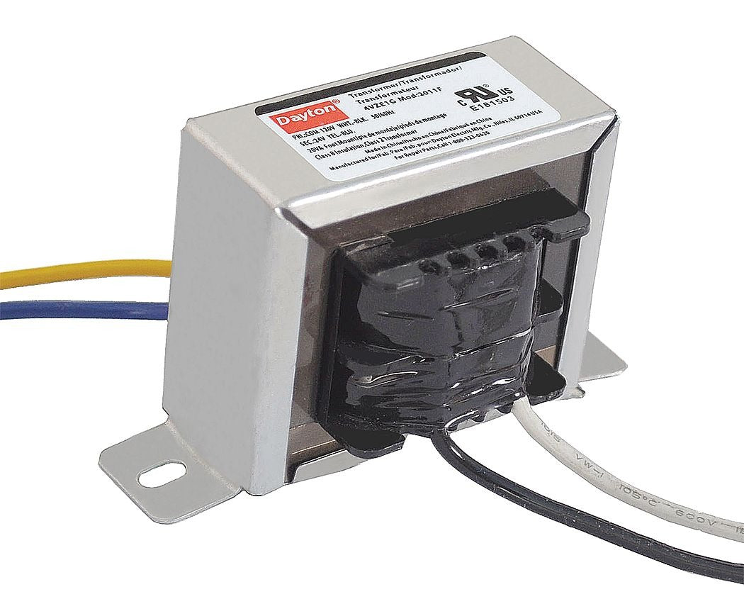 DAYTON Dayton 4VZE1 Class 2 Transformer 20 VA (Foot Mount)