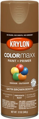 KRYLON Krylon K05559007 Satin Spray Paint 12 Oz Brown Boots