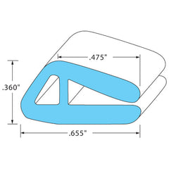 Door gasket 00-831912-00011 for Hobart  00-831912-00011