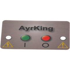 Sticker Mylar Ctrl Brd for AyrKing B531